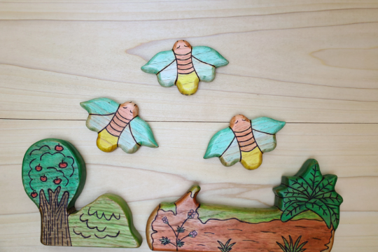 Wooden Firefly Lightening Bug Toy
