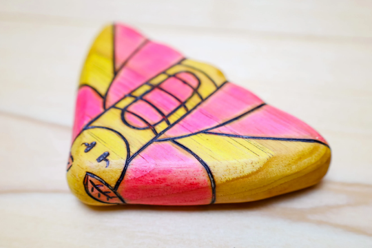 Wooden Rosy Maple Moth Toy