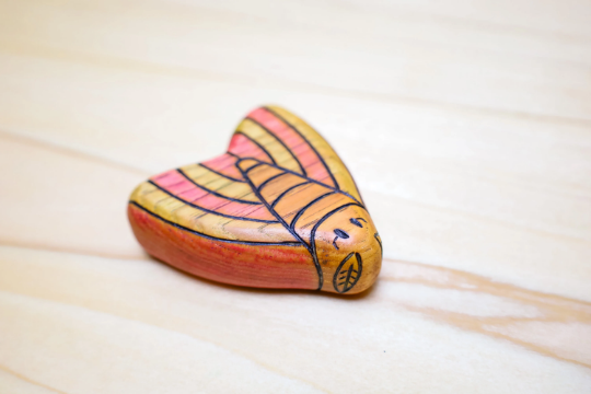 Wooden Colorful Moth Toy