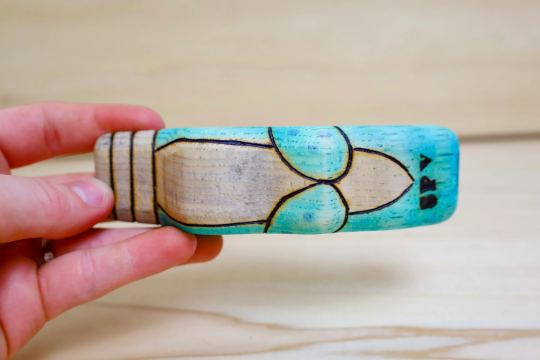 Wooden Baby Narwhal Toy