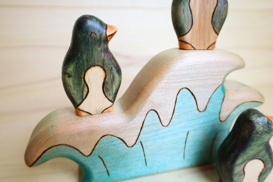 Wooden Penguin Toy