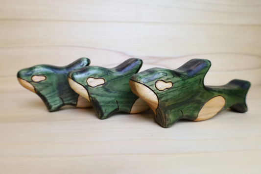 Wooden Orca Whale Toy