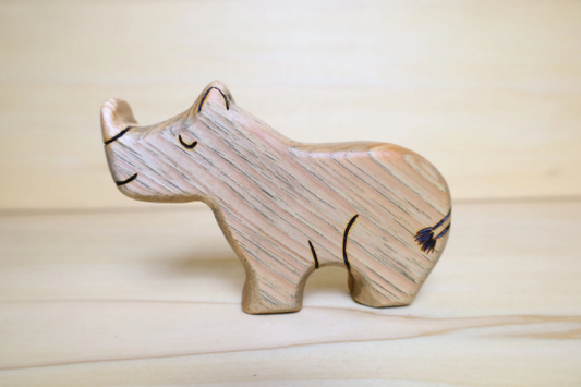Wooden Rhinoceros Toys
