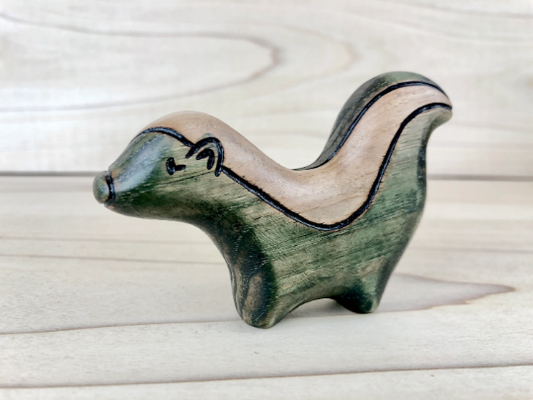 Wooden Skunk Toy
