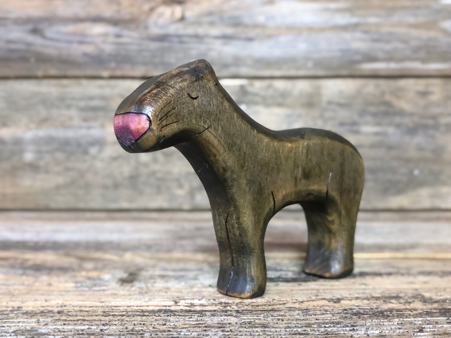 Wooden Panther Toy