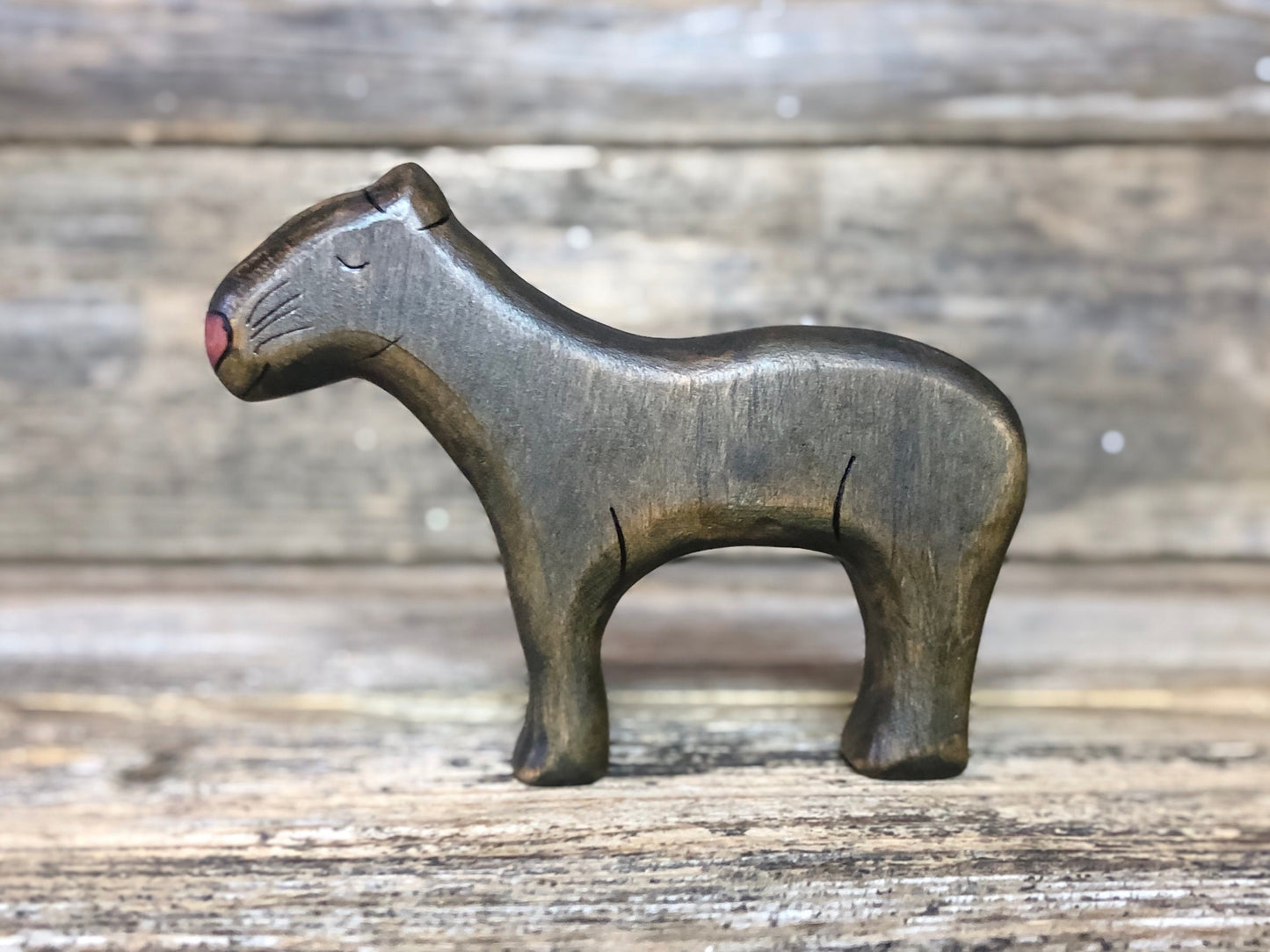 Wooden Panther Toy