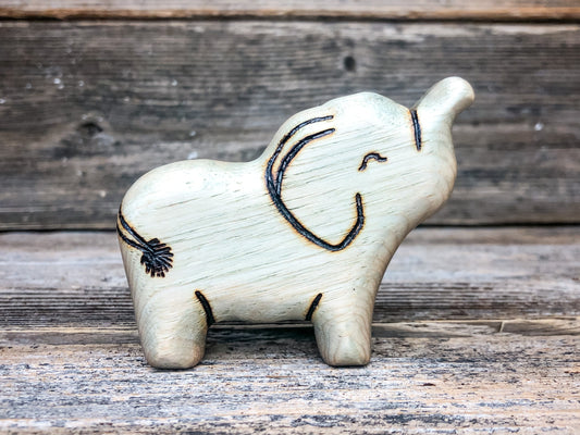 Wooden Baby Elephant Toy