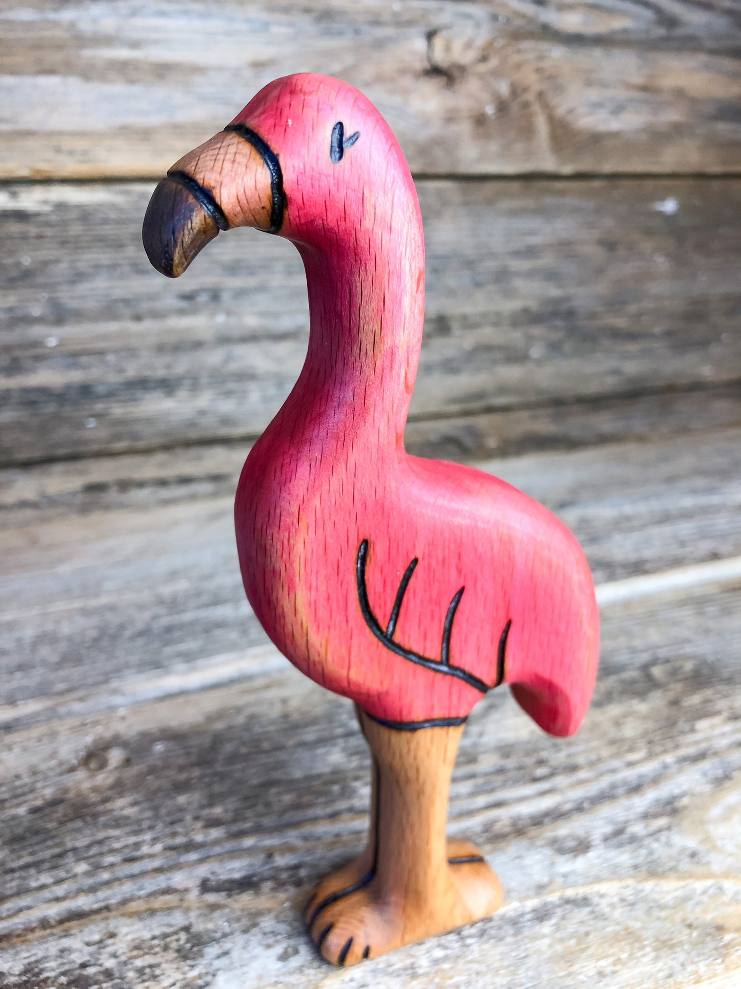 Wooden Flamingo Toy