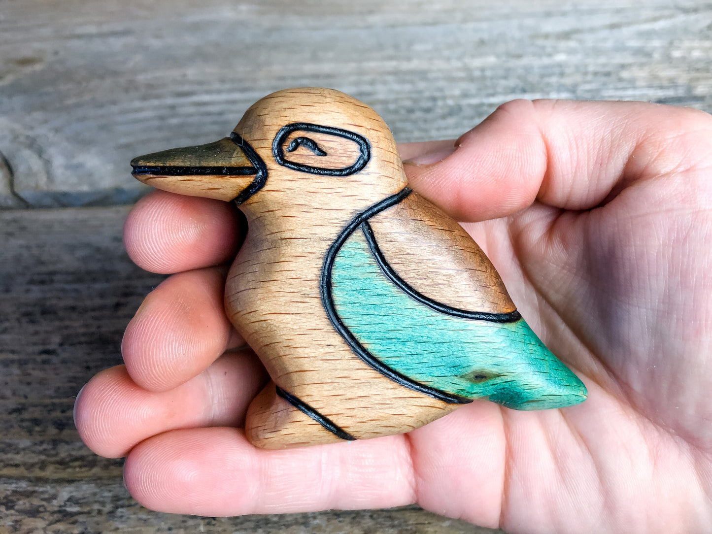 Wooden Kookaburra Toy