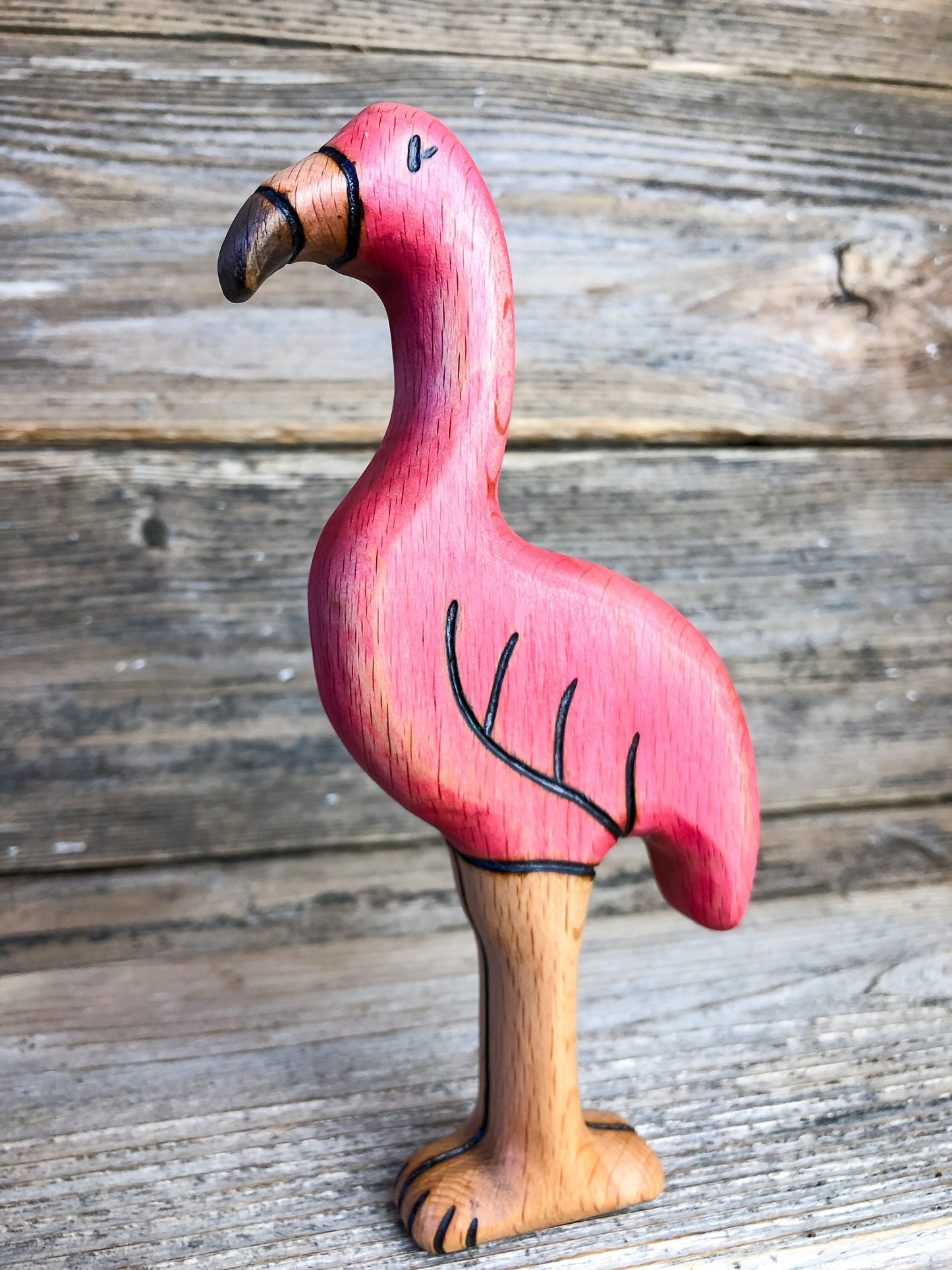 Wooden Flamingo Toy